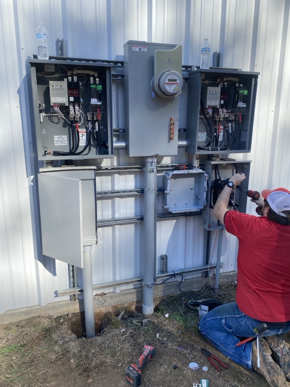 Electrical Box Outside (2) Large home wiring